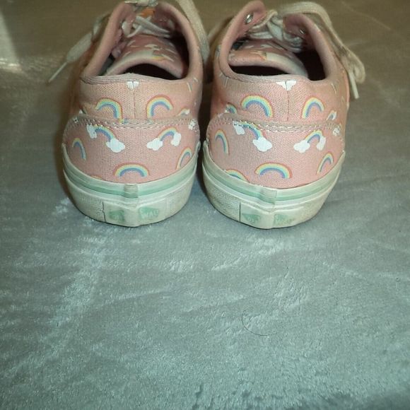 VANS CLASSIC ERA RAINBOWS SNEAKERS SKATE SHOES PINK 721356~WOMENS MISSY SIZE 4 - Picture 4 of 6